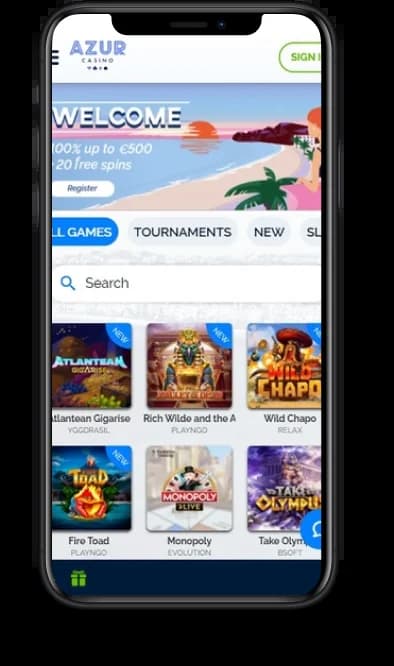 Azur Casino FR Mobile